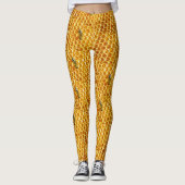 Honingraat Honingbijen Leggings vrouwen (Voorkant)