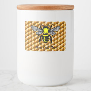 Honingraat Honingpot Bee Labels Voedselcontainer Etiket