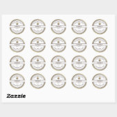 honingraat honingraat ronde sticker (Vel)
