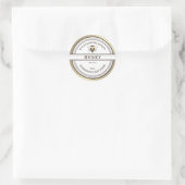 honingraat honingraat ronde sticker (Tas)