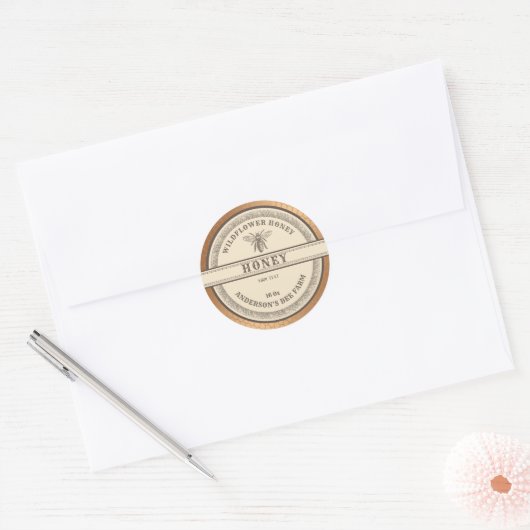  honingraat honingraat ronde sticker (Envelop)