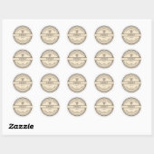  honingraat honingraat ronde sticker (Vel)