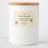 honingraat honingvoer voedselcontainer etiket (Voorkant)