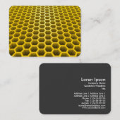 Honingraat in perspectief Amber Visitekaartje (Voorkant / Achterkant)
