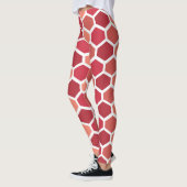 Honingraat in roodtinten leggings (Links)