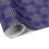 Honingraat Joodse sterren inpakpapier (Rol Hoek)