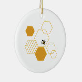 Honingraat Keramisch Ornament (Rechts)