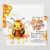 Honingraat Magic Whimsical Baby shower Kaart (Voorkant / Achterkant)