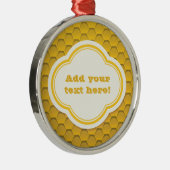 Honingraat Metalen Ornament (Rechts)