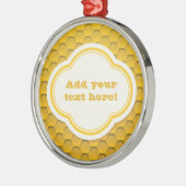 Honingraat Metalen Ornament (Links)