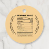 Honingraat Monogram Honing Jar Bruiloft Bedankjes Labels (Achterkant)