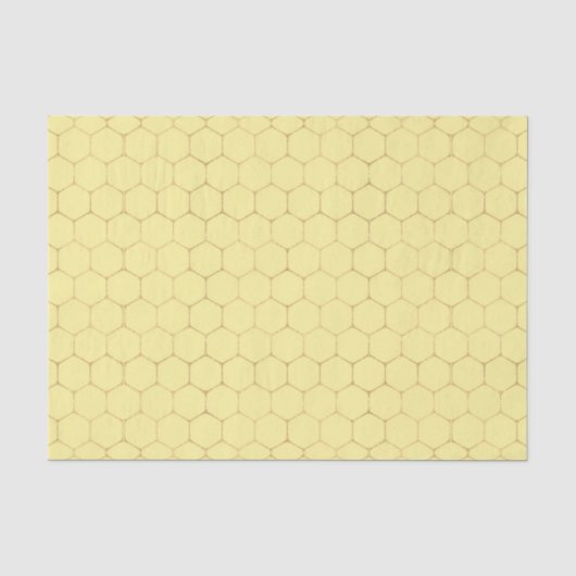 Honingraat (Ontwerp 53 Geel/Oranje Serie) Tissuepapier (Voorkant)