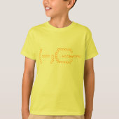 Honingraat, oranje en geel. t-shirt (Voorkant)
