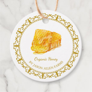 Honingraat Organic Honey Hang Label