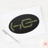 honingraat ovale sticker (Envelop)