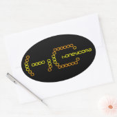 honingraat ovale sticker (Envelop)