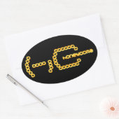 honingraat ovale sticker (Envelop)