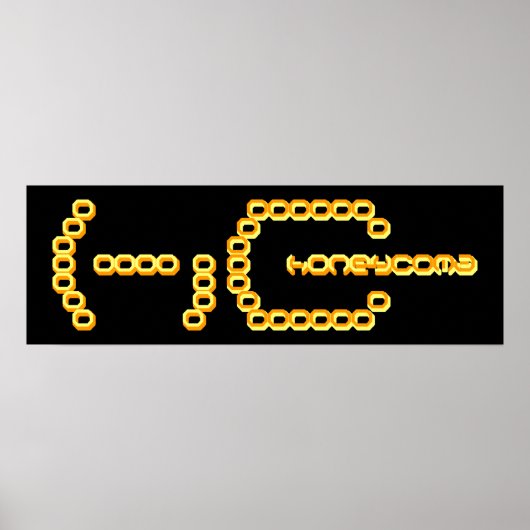 honingraat poster (Voorkant)