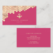 Honingraat Queen Bee Design Visitekaartje (Voorkant / Achterkant)