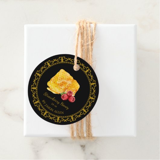  Honingraat Raspberry Honey Hang Label (In situ)