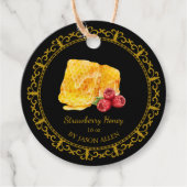  Honingraat Raspberry Honey Hang Label (Voorkant)