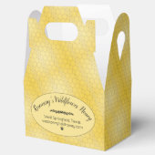 Honingraat Script Mini Mason Jar Box Bedankdoosjes (Geopend)