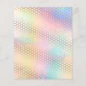 honingraat van bijen tegen de achtergrond van de m flyer (Achterkant)