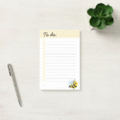 Honingraat van de kattenhoningraat Cute Yellow Fly Post-it® Notes (Kantoor)