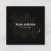 Honingraat Visitekaartje van imker (Voorkant)