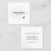 Honingraat Visitekaartje van imker (Voorkant / Achterkant)