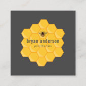 Honingraat Visitekaartje van imker (Voorkant)