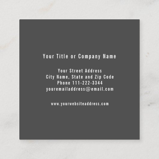 Honingraat Visitekaartje van imker (Achterkant)