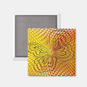 Honingraat vlinder magneet (Voorkant / Achterkant)