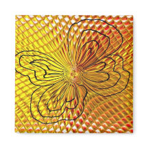 Honingraat vlinder magneet