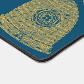 Honingraat Wildbloem Blauw Bureaumat (Hoek)