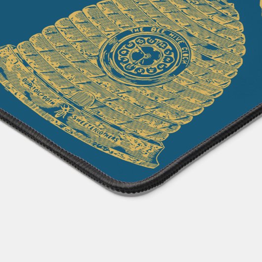 Honingraat Wildbloem Blauw Bureaumat (Hoek)