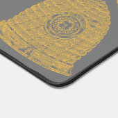 Honingraat Wildbloem Grijs Bureaumat (Hoek)