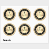 Honingraat Zwart Goud Honing Label Queen Bee (Vel)
