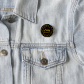 Honingraat – Zwarte of Witte Achtergrond Ronde Button 3,2 Cm (In situ)