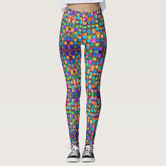 honingraatcaleidoscoop leggings (Voorkant)