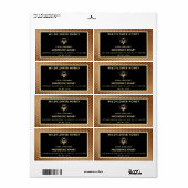 Honingraathoningraat van moderne goudhoningbijen etiket (Full Sheet)