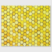 Honingraatpapier, met de term "overvulling" cadeaupapier (Vlak)