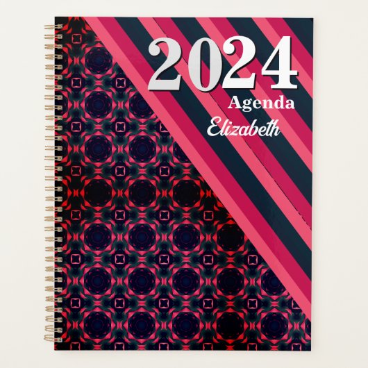 Honingraatpatroon  Aanbidding jouw naam toevoegen Planner (Voorkant)