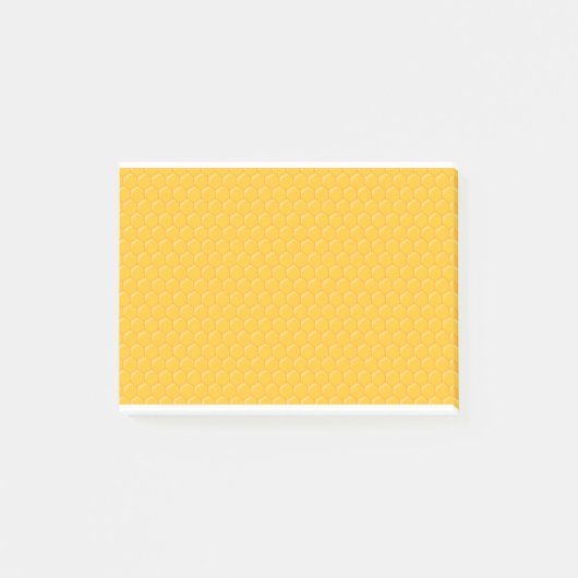 Honingraatpatroon - bijenkorf - geel post-it® notes (Voorkant)