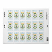 Honingraatpatroon honingraat etiket (Full Sheet)