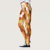 Honingraatpatroon in meervormige meden- en honingk leggings (Links)