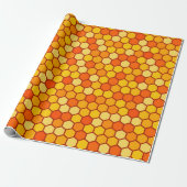 honingraatzeskantpapier | cadeaupapier (Uitgerold)