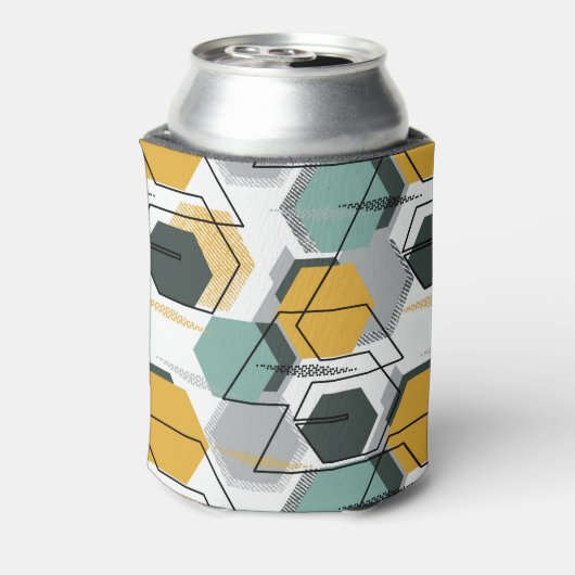 Honingraten. Abstract geometrisch patroon.1 Blikjeskoeler (Blikje Achterkant)