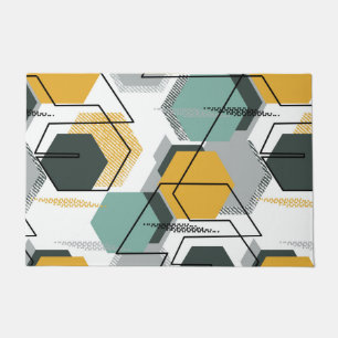Honingraten. Abstract geometrisch patroon.1 Deurmat
