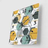 Honingraten. Abstract geometrisch patroon.1 Vierkante Klok (Hoek)